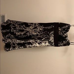Black and Cream Floral Dress